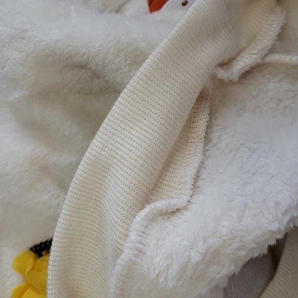 Kensie Girl 3-piece Plush Cream Top with Cat, Star Print Leggings, Headband - Picture 8 of 8